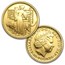 2001 GB 4-Coin Gold Britannia Proof Set (w/Box & COA)