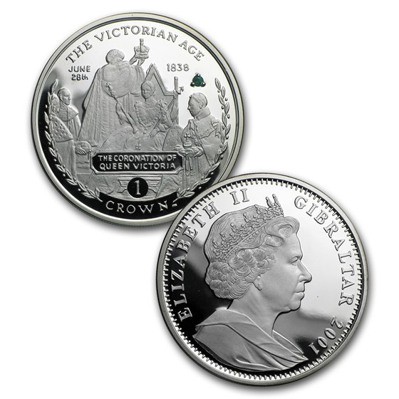 Buy 2001 Gibraltar 4Coin Gold/Silver Victorian Age Proof Set APMEX