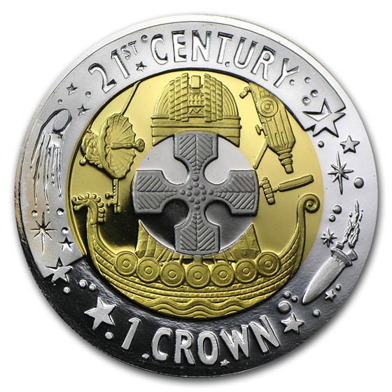 2001 Gibraltar Proof Tri-Metal Crown 2001 Gibraltar Proof Tri-Metal Crown