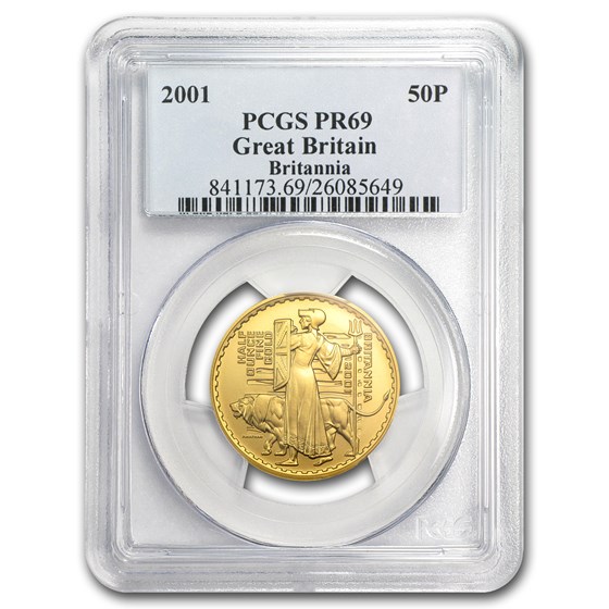 2001 Great Britain 1/2 oz Proof Gold Britannia PR-69 PCGS 2001 Great Britain 1/2 oz Proof Gold Britannia PR-69 PCGS