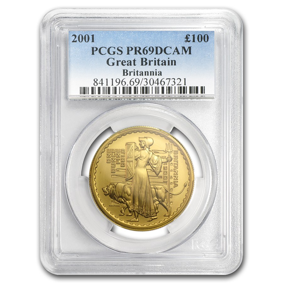 Buy 2001 Great Britain 1 oz Gold Britannia PR-69 PCGS | APMEX