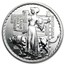2001 Great Britain 1 oz Silver Britannia BU
