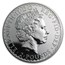 2001 Great Britain 1 oz Silver Britannia BU