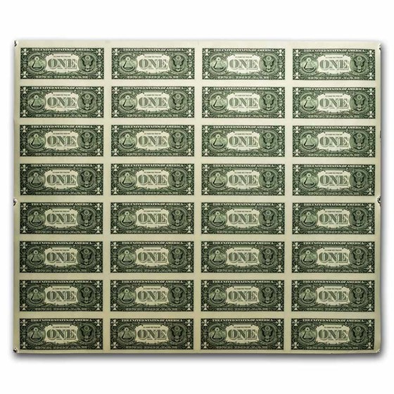 2001 (I-Minneapolis) $1.00 FRN CU (Fr#1926-I) 32 Uncut 2001 (I-Minneapolis) $1.00 FRN CU (Fr#1926-I) 32 Uncut