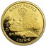 2001 Isle of Man 1/25 Crown Proof Gold Harry Potter