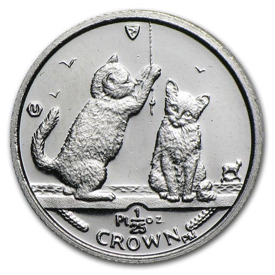 2001 Isle of Man 1/25 oz Platinum Persian Cat 2001 Isle of Man 1/25 oz Platinum Persian Cat