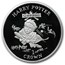 2001 Isle of Man 6-Coin Silver 1 Crown Harry Potter Proof Set