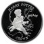 2001 Isle of Man 6-Coin Silver 1 Crown Harry Potter Proof Set