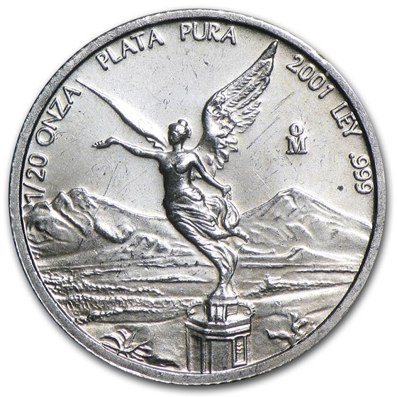2001 Mexico 1/20 oz Silver Libertad BU 2001 Mexico 1/20 oz Silver Libertad BU