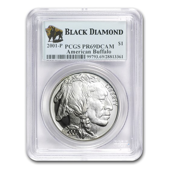 2001-P Buffalo $1 Silver Commem PR-69 PCGS (Black Diamond) 2001-P Buffalo $1 Silver Commem PR-69 PCGS (Black Diamond)