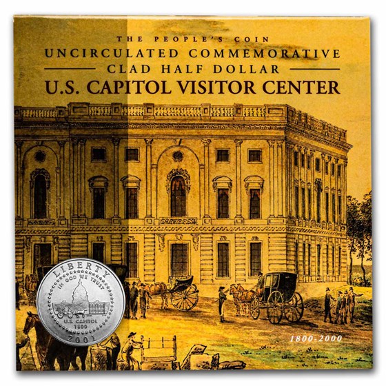2001-P Capitol Visitor Center 1/2 Dollar Clad Commem BU (Card) 2001-P Capitol Visitor Center 1/2 Dollar Clad Commem BU (Card)