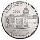 2001-P Capitol Visitor Center $1 Silver Commem BU (Capsule only)