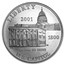 2001-P Capitol Visitor Center $1 Silver Commem BU (w/Box & COA)