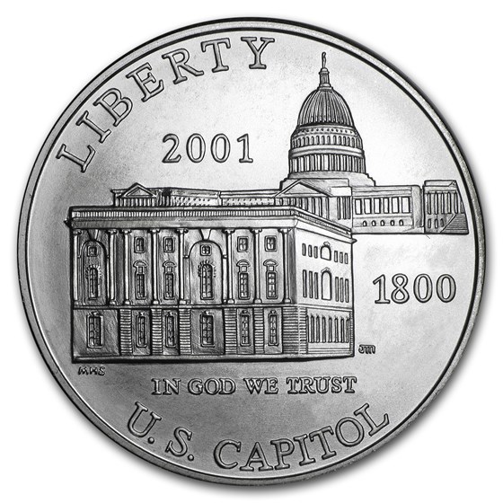 2001-P Capitol Visitor Center $1 Silver Commem BU (w/Box & COA) 2001-P Capitol Visitor Center $1 Silver Commem BU (w/Box & COA)