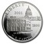 2001-P Capitol Visitor Center $1 Silver Commem Prf (Capsule Only)