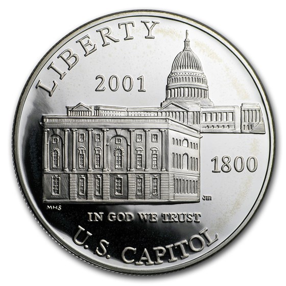 2001-P Capitol Visitor Center $1 Silver Commem Prf (Capsule Only) 2001-P Capitol Visitor Center $1 Silver Commem Prf (Capsule Only)