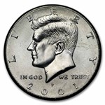 2001-P Kennedy Half Dollar 20-Coin Mint Wrapped Roll BU