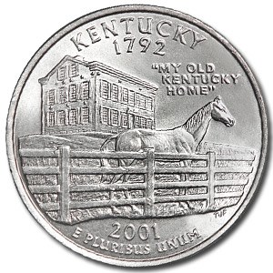 2001-P Kentucky State Quarter BU