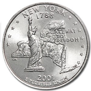 2001-P New York State Quarter BU