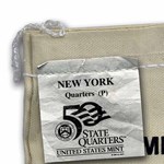 2001-P New York Statehood Quarter $25 Sealed Mint Bag BU