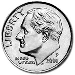 2001-P Roosevelt Dime BU