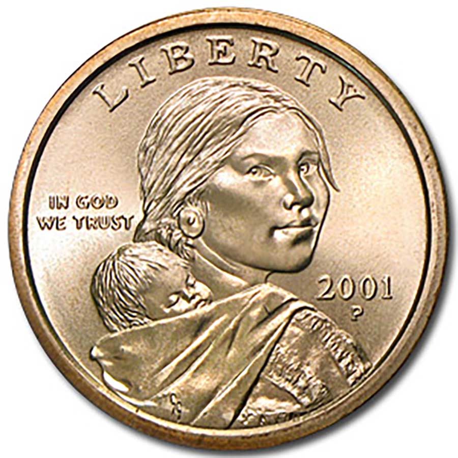 2001-P Sacagawea Dollar (25-Coin Roll)