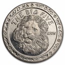 2001 PM Sierra Leone 1 Dollar The Big Five Lion BU