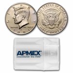 2001-S Kennedy Half Dollar 20-Coin Roll Gem Proof