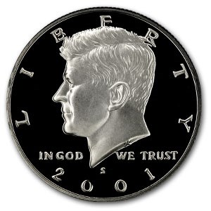 2001-S Kennedy Half Dollar Gem Proof