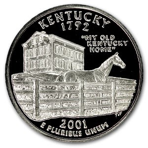 2001-S Kentucky State Quarter Gem Proof 2001-S Kentucky State Quarter Gem Proof