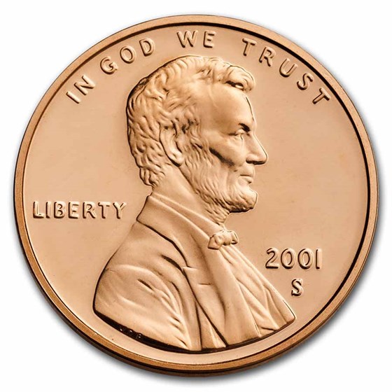 2001-S Lincoln Cent Gem Proof (Red) 2001-S Lincoln Cent Gem Proof (Red)