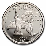 2001-S New York State Quarter Gem Proof 40-Coin roll (Silver)