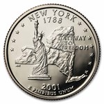 2001-S New York State Quarter Gem Proof 40-Coin Roll