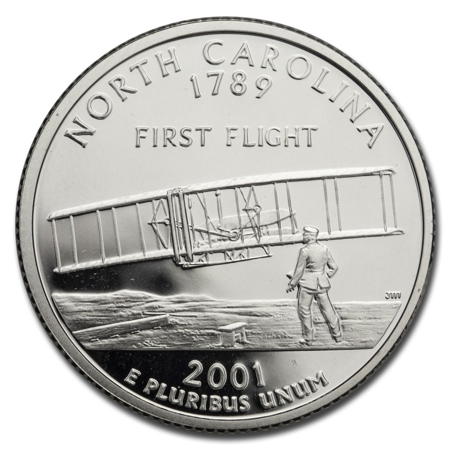 2001-S North Carolina State Quarter Gem Proof (Silver)