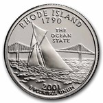 2001-S Rhode Island State Quarter Proof 40-Coin Roll (Silver)