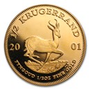 2001 South Africa 1/2 oz Proof Gold Krugerrand