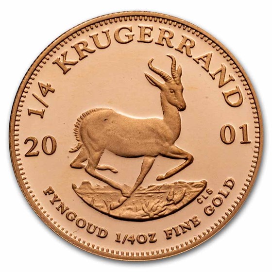 2001 South Africa 1/4 oz Proof Gold Krugerrand (No COA) 2001 South Africa 1/4 oz Proof Gold Krugerrand (No COA)