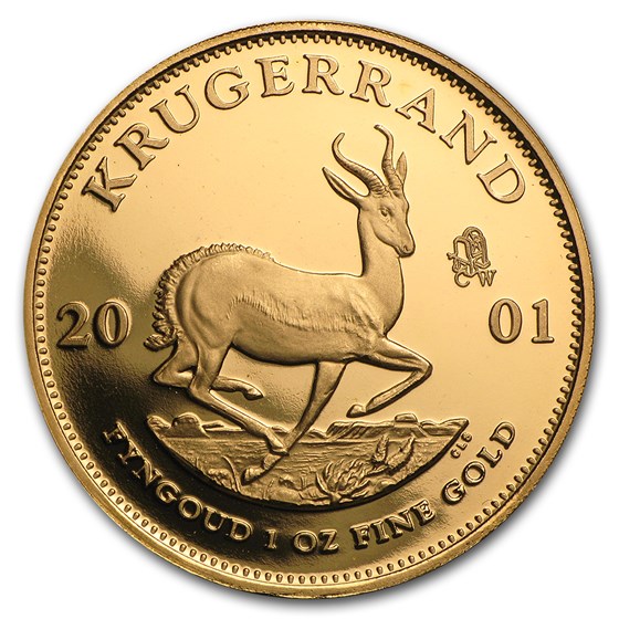 2001 South Africa 1 oz Proof Gold Krugerrand CW Privy (Capsule) 2001 South Africa 1 oz Proof Gold Krugerrand CW Privy (Capsule)
