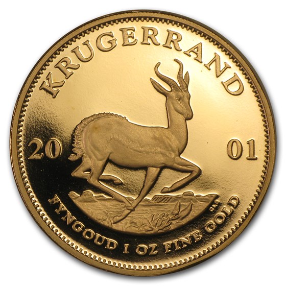2001 South Africa 1 oz Proof Gold Krugerrand 2001 South Africa 1 oz Proof Gold Krugerrand