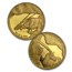 2001 South Africa 4-Coin Gold Natura Oryx Prestige Proof Set