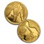 2001 South Africa 4-Coin Gold Natura Oryx Prestige Proof Set