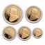 2001 South Africa 5-Coin Gold Krugerrand Proof Set (No Box & COA)