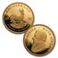 2001 South Africa 5-Coin Gold Krugerrand Proof Set (w/Box & COA)