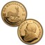 2001 South Africa 5-Coin Gold Krugerrand Proof Set (w/Box & COA)