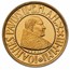 2001 Vatican City Proof Gold 50,000 Lire Pope John Paul II Crucif