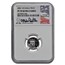 2001-W 1/10 oz Pf American Platinum Eagle PF-70 UCAM NGC (Castle)