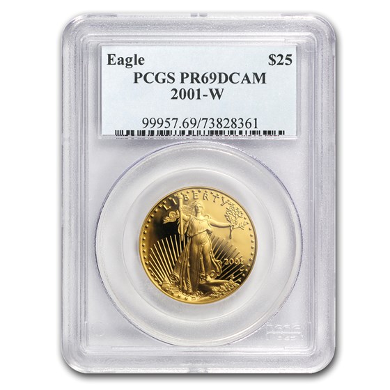 2001-W 1/2 oz Proof American Gold Eagle PR-69 PCGS 2001-W 1/2 oz Proof American Gold Eagle PR-69 PCGS