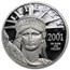 2001-W 1/2 oz Proof American Platinum Eagle PF-70 UCAM NGC
