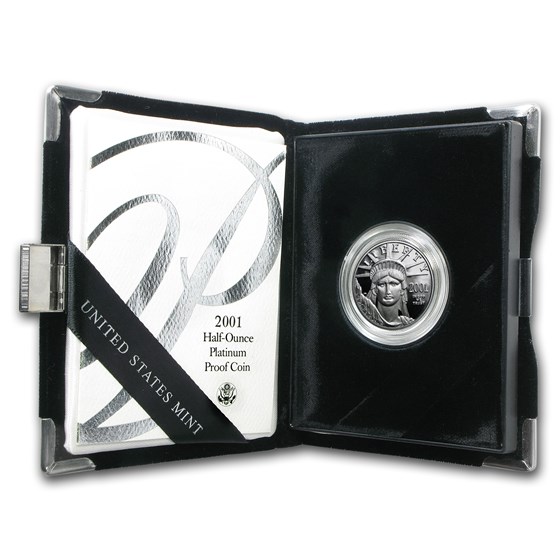 2001-W 1/2 oz Proof American Platinum Eagle (w/Box & COA) 2001-W 1/2 oz Proof American Platinum Eagle (w/Box & COA)