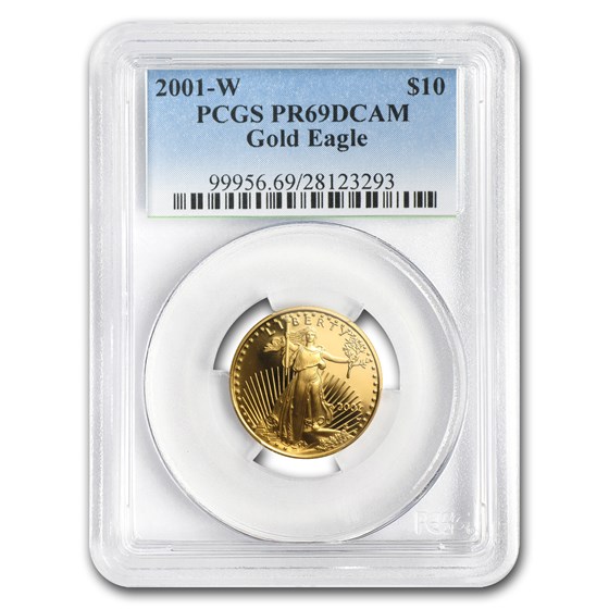 2001-W 1/4 oz Proof American Gold Eagle PR-69 PCGS 2001-W 1/4 oz Proof American Gold Eagle PR-69 PCGS